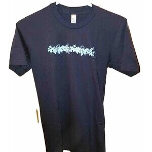 Vintage Bloc Party T-SHIRT BLUE X-SMALL XS RARE NOS Kele Okereke